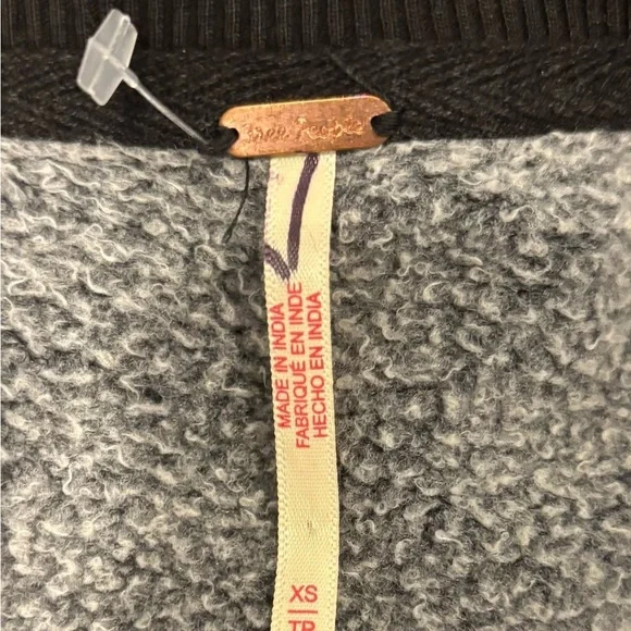 Free People Bali Drifter Oversize Nashville Embellished Sweatshirt Sz Xs - Picture 6 of 7